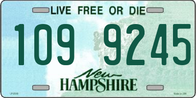 NH license plate 1099245