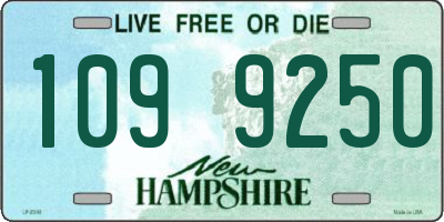NH license plate 1099250