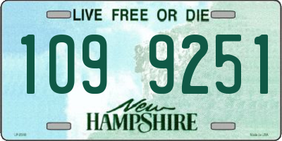 NH license plate 1099251