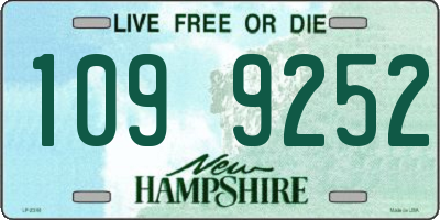 NH license plate 1099252