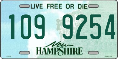 NH license plate 1099254
