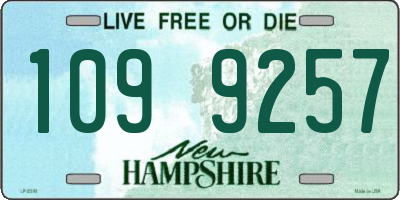NH license plate 1099257