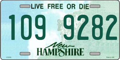 NH license plate 1099282