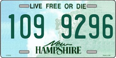 NH license plate 1099296