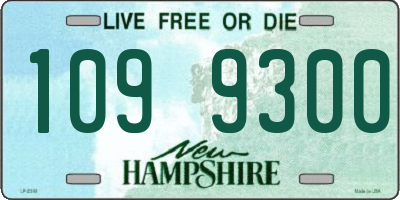 NH license plate 1099300