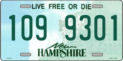 NH license plate 1099301
