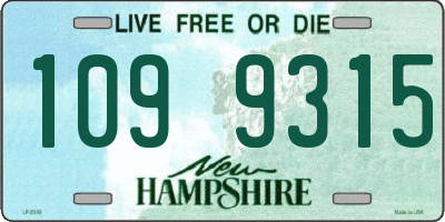 NH license plate 1099315