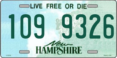 NH license plate 1099326