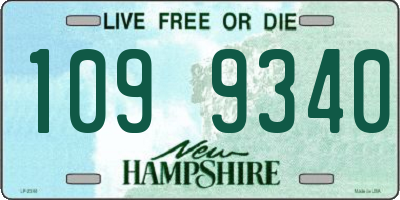 NH license plate 1099340