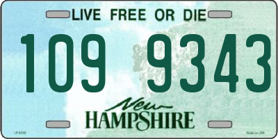 NH license plate 1099343
