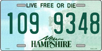 NH license plate 1099348