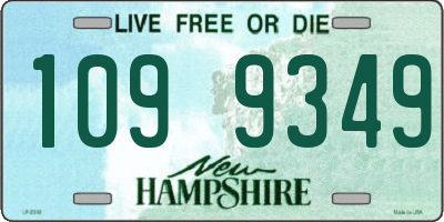 NH license plate 1099349
