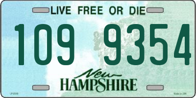 NH license plate 1099354