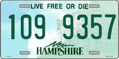 NH license plate 1099357