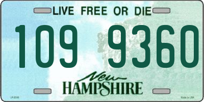 NH license plate 1099360