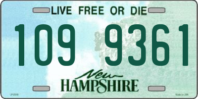 NH license plate 1099361