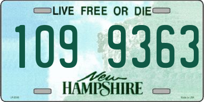 NH license plate 1099363