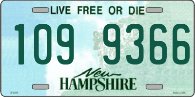 NH license plate 1099366