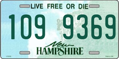 NH license plate 1099369