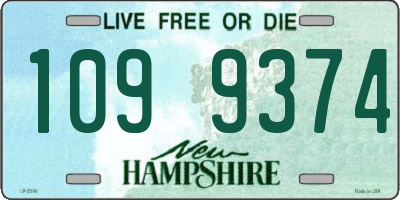 NH license plate 1099374