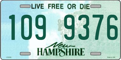 NH license plate 1099376