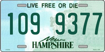 NH license plate 1099377