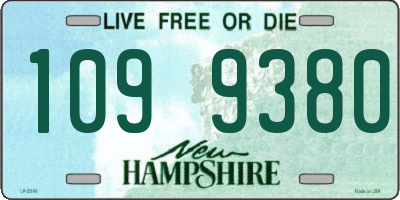 NH license plate 1099380