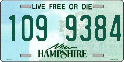 NH license plate 1099384