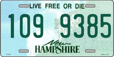 NH license plate 1099385