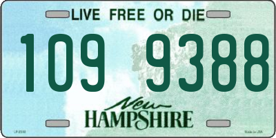 NH license plate 1099388