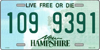 NH license plate 1099391
