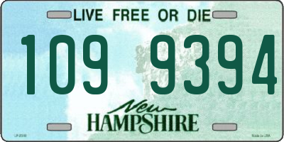 NH license plate 1099394