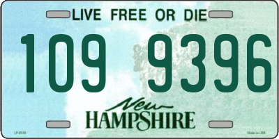 NH license plate 1099396