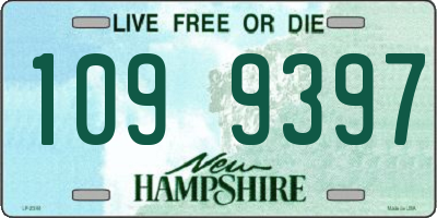 NH license plate 1099397