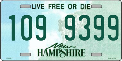 NH license plate 1099399