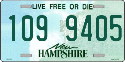 NH license plate 1099405