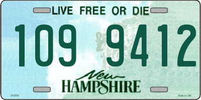NH license plate 1099412