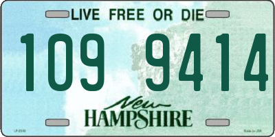 NH license plate 1099414