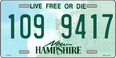 NH license plate 1099417