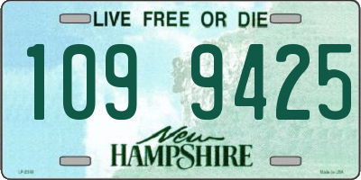 NH license plate 1099425