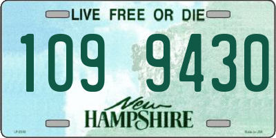 NH license plate 1099430