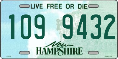 NH license plate 1099432