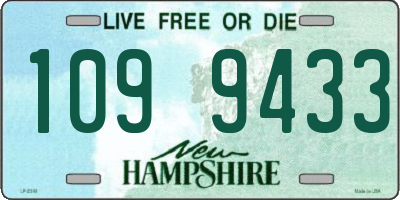 NH license plate 1099433