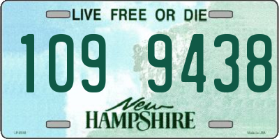 NH license plate 1099438