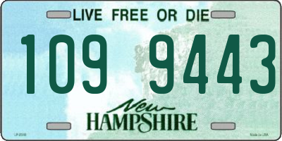 NH license plate 1099443