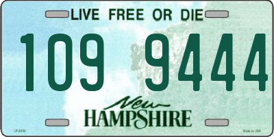 NH license plate 1099444