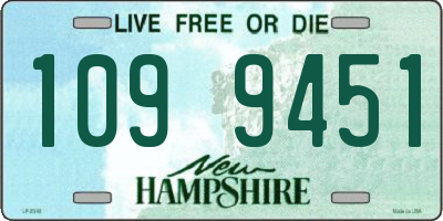 NH license plate 1099451
