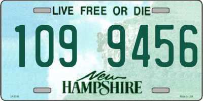 NH license plate 1099456
