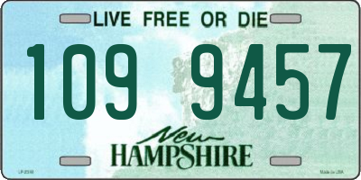 NH license plate 1099457