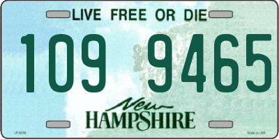 NH license plate 1099465